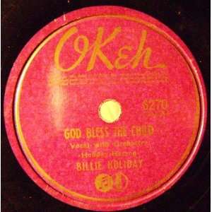  Billie Holiday God Bless The Child, Original 78 RPM Billie 