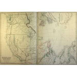  Blackie Map of Western United States (1860): Office 