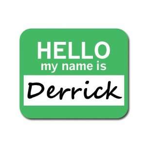 Derrick Hello My Name Is Mousepad Mouse Pad