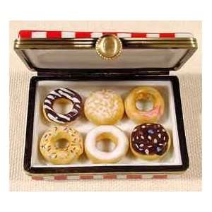  Red Box with Donuts Rochard French Limoges Box