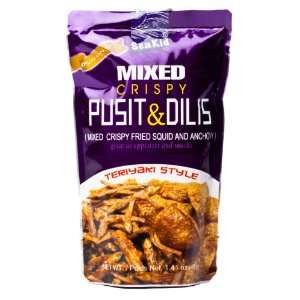 Seakid Mixed Crispy Pusit and Dilis (Mixed Crispy Fried Squid and 