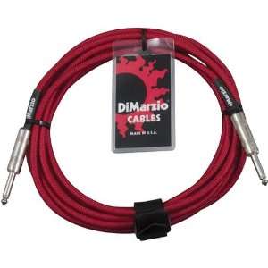  DiMarzio Instrument Cable Red 10 Foot Electronics