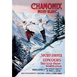  Chamonix Mont Blanc 20x30 poster