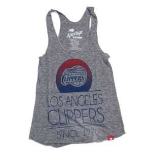  Los Angeles Clippers Womens Malibu Tri Blend Tank: Sports 