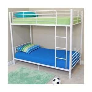  Bunk Bed   Sunrise Twin / Twin Size Bunk Bed in White 