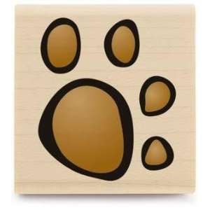  Paw Print Wood Mounted Rubber Stamp Arts, Crafts & Sewing