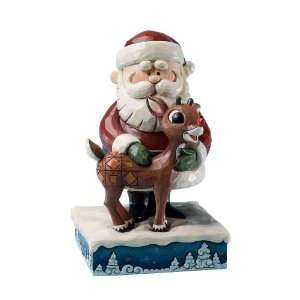 jim shore santa hugging rudolph