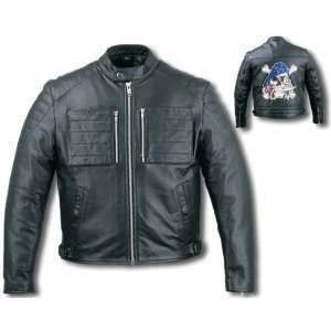  Mens HL 229 Leather Motorcycle Jacket Sz 2XL Sports 