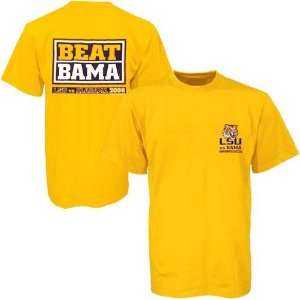  LSU Tigers Gold 2006 vs. Alabama T shirt Sports 