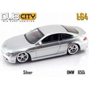 Jada Dub City Kustoms Silver BMW 650i 1:64 Scale Die Cast 