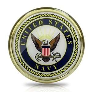  United States Navy Seal Color Metal Auto Emblem, Official 