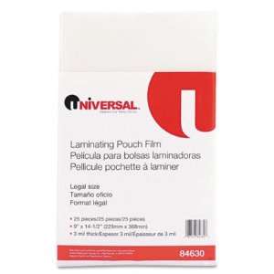  UNV84630   HeatSeal Legal Size Laminating Pouches Office 