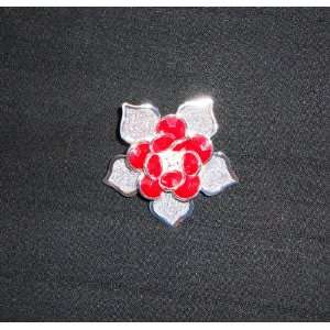  Red flower hijab pin: Everything Else