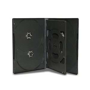  14MM Standard Black CD/ DVD Case   6 Discs with 1 Tray (25 