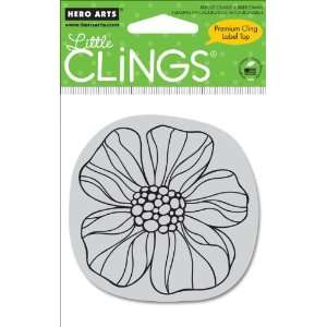  Hero Arts Cling Stamp, Small Striped Flower Arts, Crafts 
