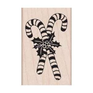  Hero Arts Mounted Rubber Stamps Candy Canes; 2 Items/Order: Arts 