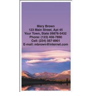  Mountain Reflections Contact Cards