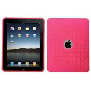    iPad Candy Skin Cover, Pink Hexagon Grid Cell Phones & Accessories
