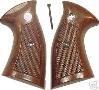 RUGER SECURITY SIX OR SERVICE SIX CHECKERED WALNUT GRIPS COMES WITH 