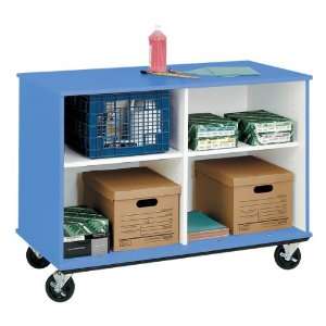 com Stevens Industries Counter Height Mobile Shelf Storage Cabinet w 