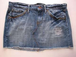 Awesome LUCKY BRAND Light Wash Denim Jean Mini Skirt Womens Juniors Sz 