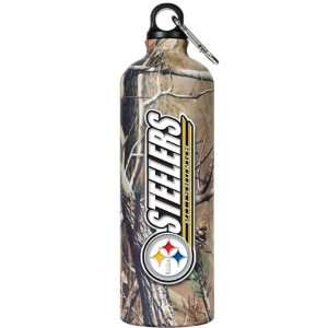 Pittsburgh Steelers Realtree Camo Water Bottle Screw Top 
