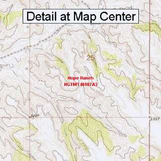 USGS Topographic Quadrangle Map   Hope Ranch, Montana (Folded 