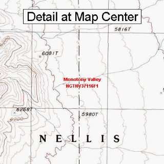  USGS Topographic Quadrangle Map   Monotony Valley, Nevada 