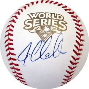  Joba Chamberlain Autographed/Hand Signed 2009 World Series 
