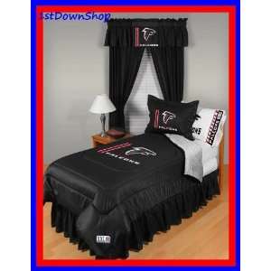  Atlanta Falcons 4Pc LR Twin Comforter/Sheets Bed Set 