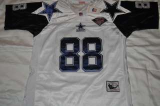AUTHENTIC DALLAS COWBOYS #88 MICHAEL IRVIN WHITE THROWBACK JERSEY SEWN 