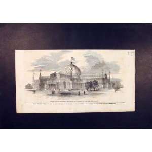  Building Exhibition Industry New York Print 1852