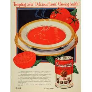   Condensed Canned Tomato Soup Bowl   Original Print Ad: Home & Kitchen