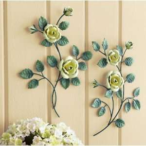   Roses Sculpted Metal Wall Hanging By Collections Etc: Home & Kitchen