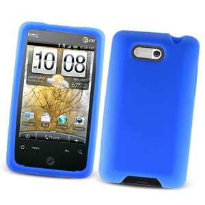  HTC Aria (AT&T) Silicone Skin Case, Blue: Cell Phones 