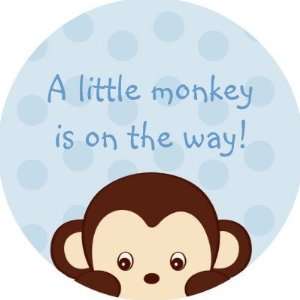  Mod Pop Monkey Shower Stickers Envelope Seals Arts 