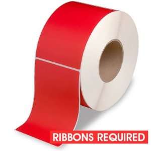  4 x 6 Red Industrial Thermal Transfer Labels: Office 