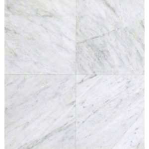  Honed White Carrara Marble 12x12 Tile CLOSEOUT
