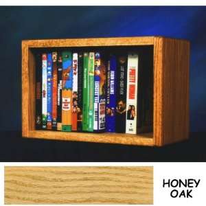  Solid Oak DVD/VHS Combo Wall Floor or Shelf Mount Cabinet 
