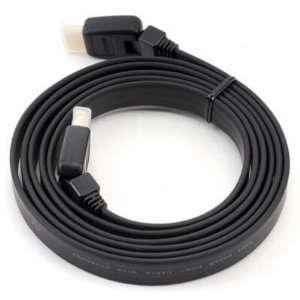  Zalman CHDS03A1 3 feet HDMI Flexible Swivel Flat 3D Cable 