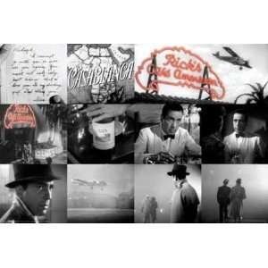 Casablanca Memories Collage Movie Cinema Poster 24 x 36 inches:  