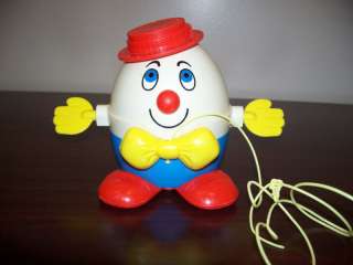 FISHER PRICE PULL ALONG HUMPTY DUMPTY EGG VINTAGE  