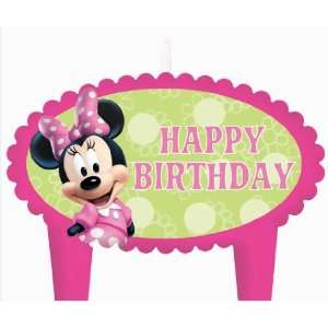  Minnie Mouse Happy Birthday Candle Toys & Games