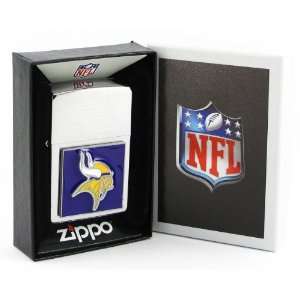    Large Emblem NFL Zippo   Minnesota Vikings
