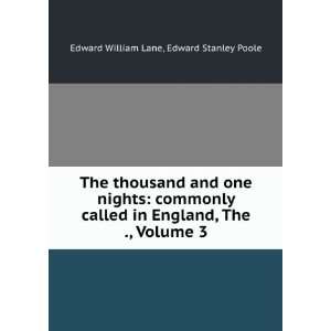   , The ., Volume 3 Edward Stanley Poole Edward William Lane Books