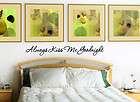   Kiss Me Goodnight Vinyl Wall Decal Sticker Quote Romantic love 15