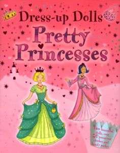 DRESS UP Dolls Pretty Princesses Paper Dolls Storybook  