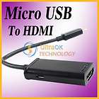 Micro USB MHL to HDMI HDTV Adapter Cable for Samsung Galaxy S2 HTC EVO 