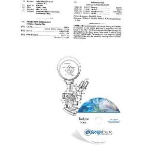  NEW Patent CD for PROJECTION MICROSCOPE 