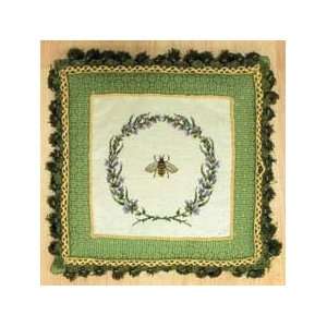  16 x 16 Petit Point Pillow, Bee: Home & Kitchen